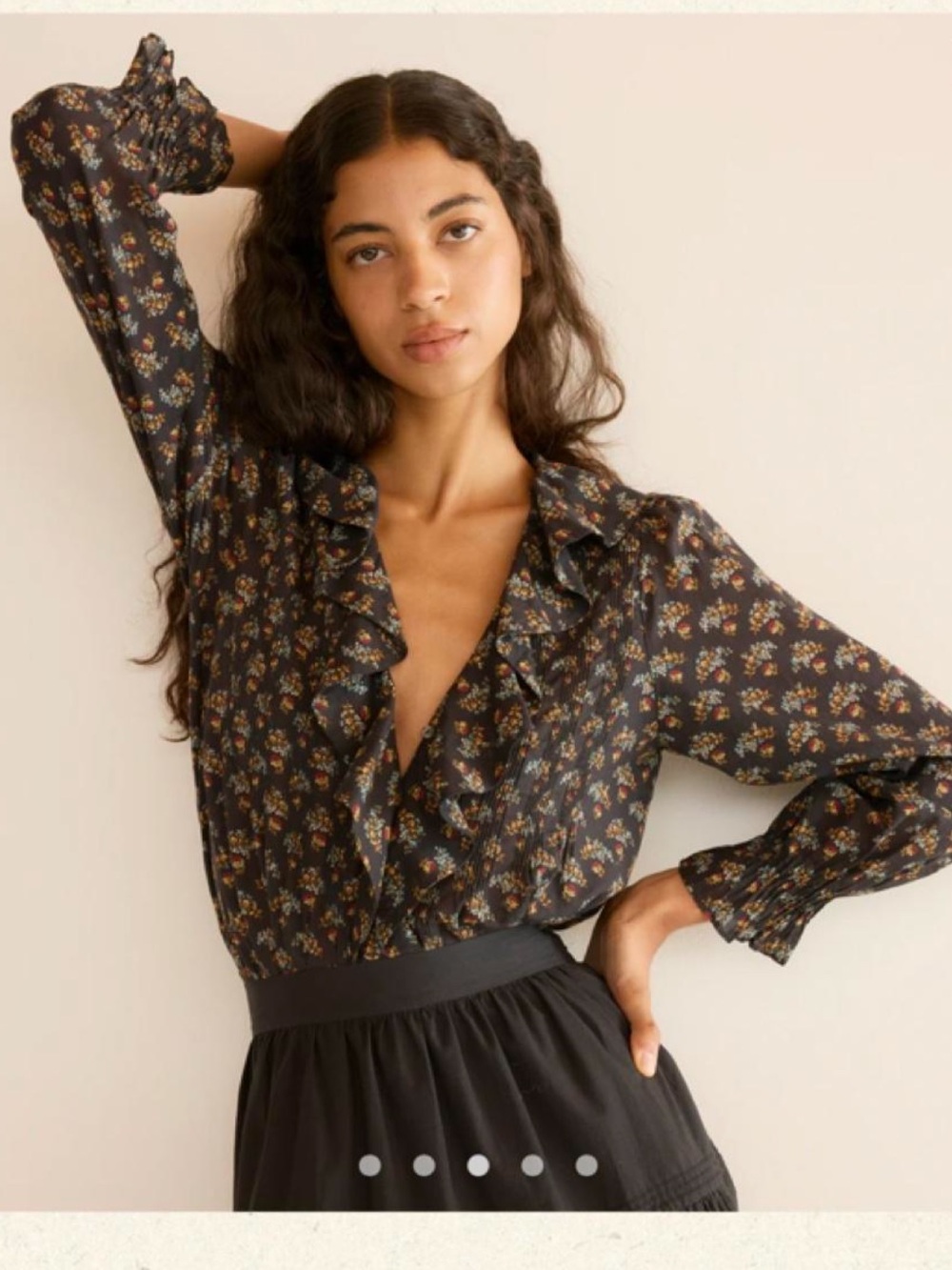 Doen Hardy Blouse - Delphinium Floral